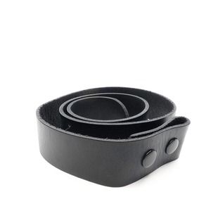 King Baby Studio Black Leather Belt Replacement No Buckle Size 32